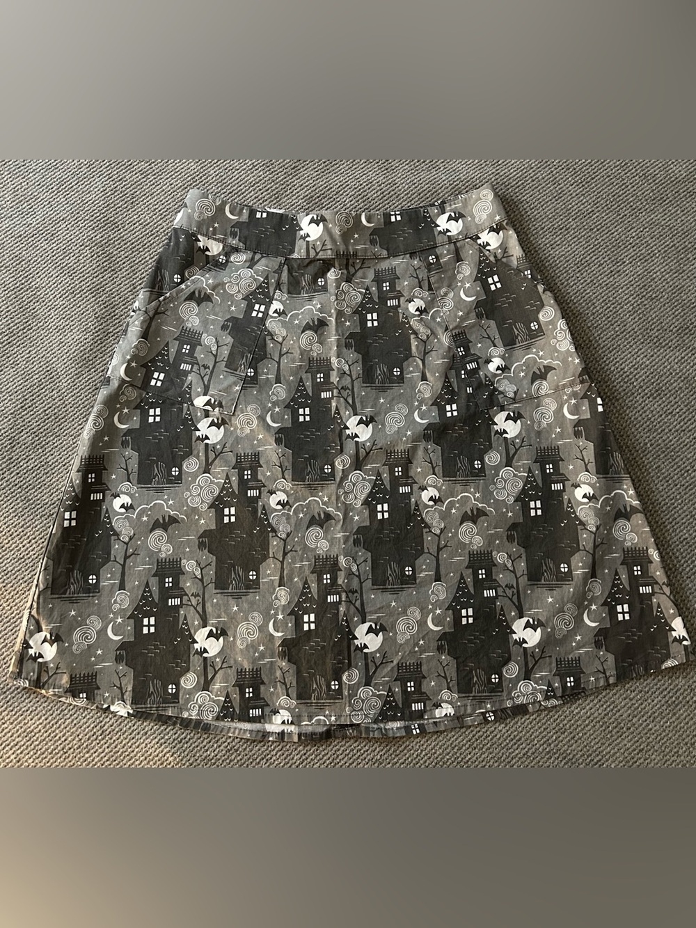 Blue Platypus Halloween A-Line skirt